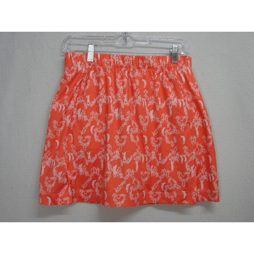 Nike Golf Dri Fit Golfer Print Athletic Skirt Skort Womens Small 4-6 Pockets